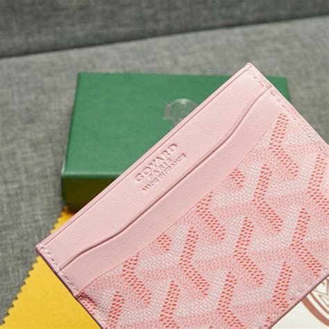 pink goyard cardholder|goyard card holder khaki.